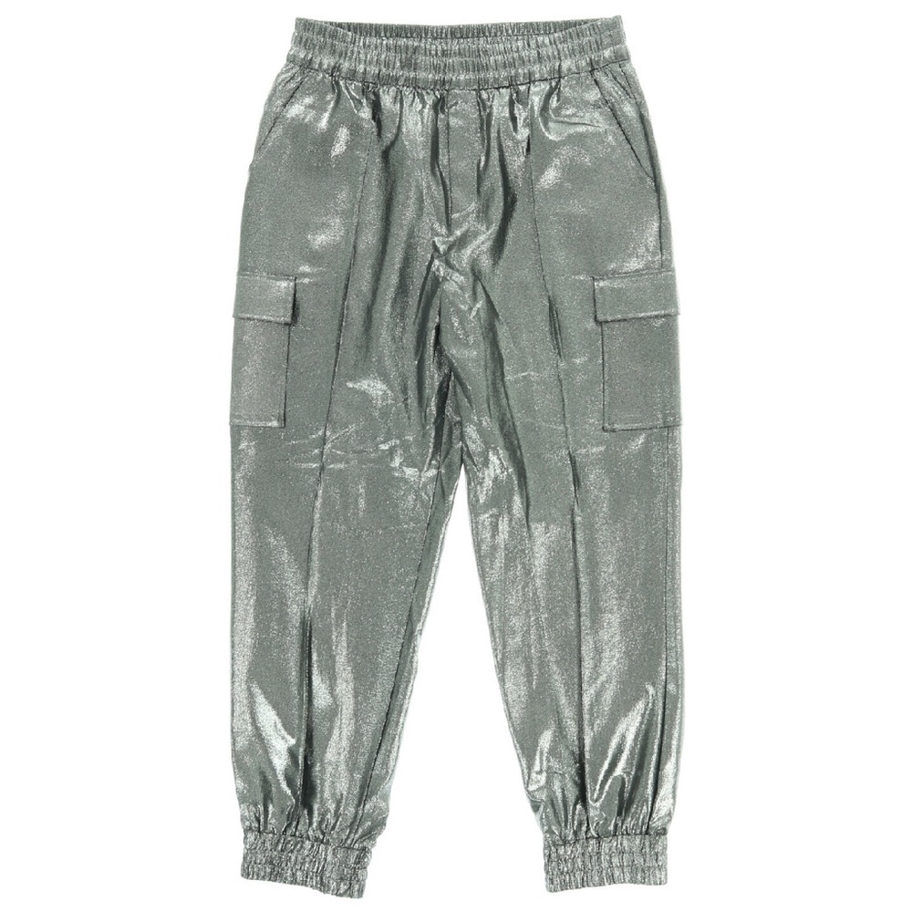 Pre-Owned ASOS Silver Jogger Sweatpants with Elastic Waistband Size 0